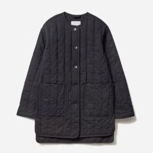 Everlane | Black Quilted Cotton Jacket | M